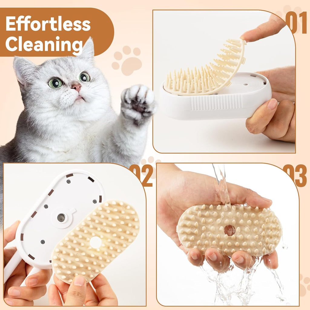 4-in-1 Pet Steam Brush