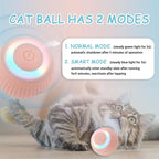 Smart Cat Toy Automatic Rolling Ball Electric Cats Toys Interactive for Pet Training Self-Moving Kitten Toys for Indoor Playing