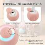 Smart Cat Toy Automatic Rolling Ball Electric Cats Toys Interactive for Pet Training Self-Moving Kitten Toys for Indoor Playing